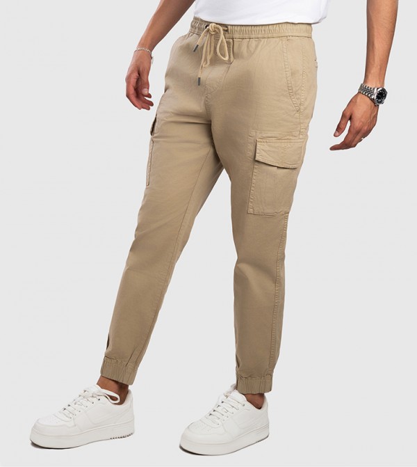 Aeropostale  Cargos - Beige Cargos