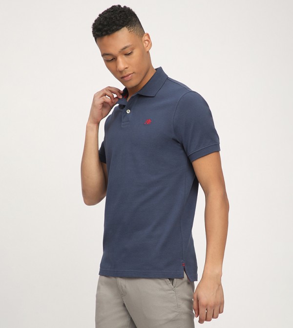 Aeropostale  - NAVY BLUE Polo T-shirts