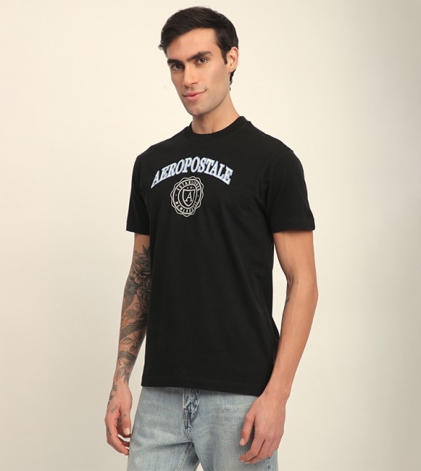 Aeropostale Aeropostale - Black Round Neck T-Shirts