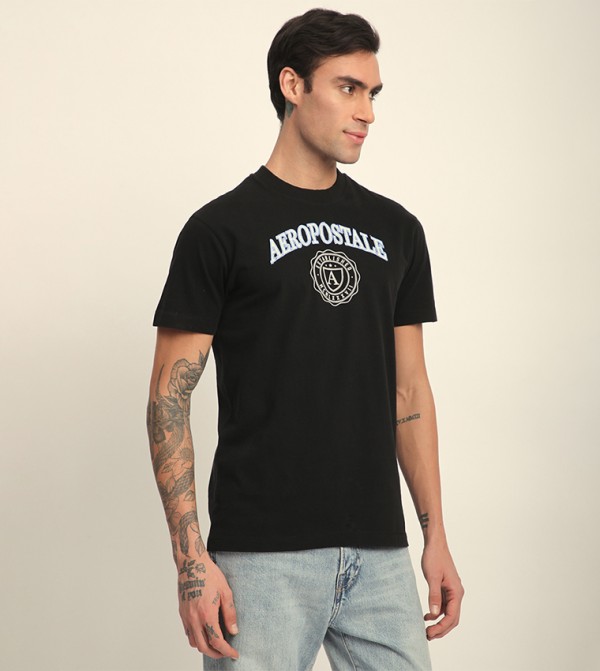 Aeropostale Aeropostale - Black Round Neck T-Shirts