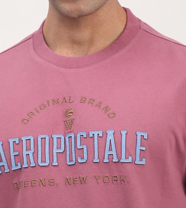  ايروبوستال  ايروبوستال - وردي Round Neck T-Shirts