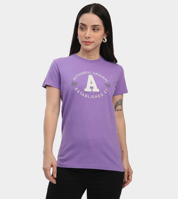 Aeropostale Aeropostale - Purple Short Sleeve T-Shirts