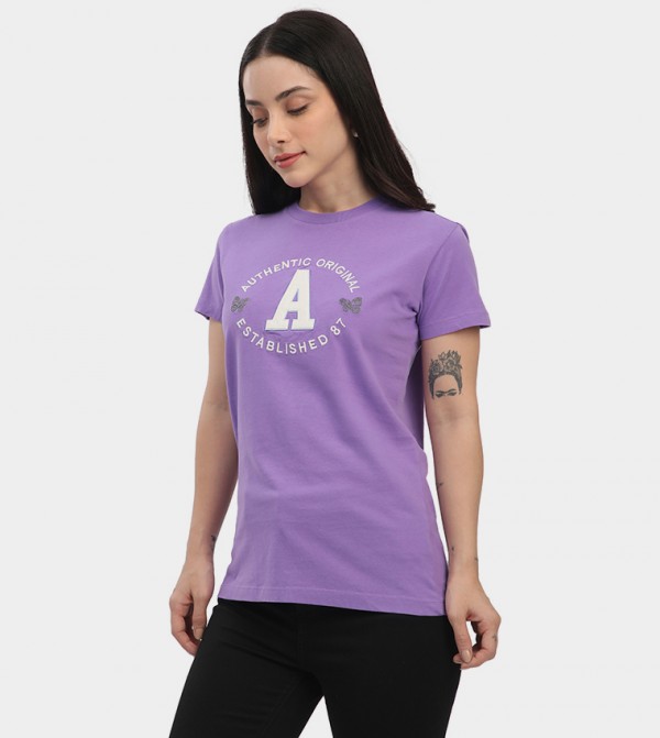 Aeropostale Aeropostale - Purple Short Sleeve T-Shirts