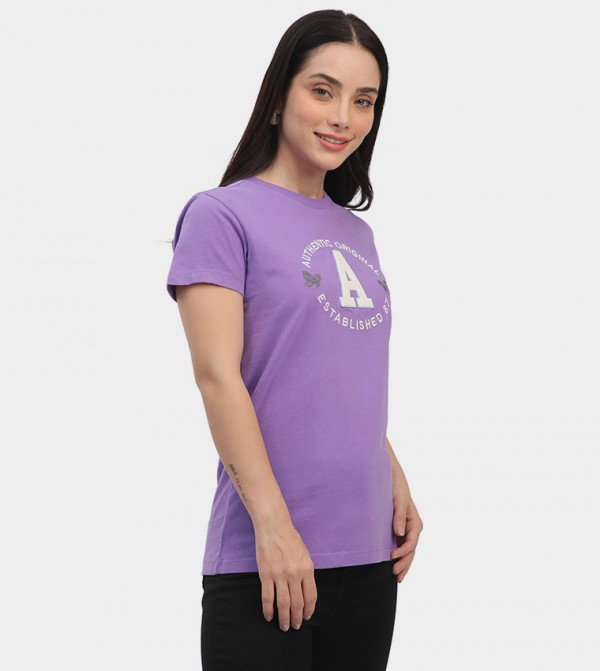 Aeropostale Aeropostale - Purple Short Sleeve T-Shirts