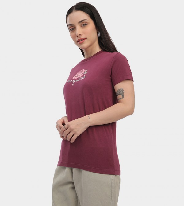 Aeropostale Aeropostale - Burgundy Short Sleeve T-Shirts