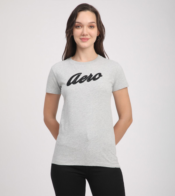 Aeropostale  Clothing - Grey Short Sleeve T-Shirts