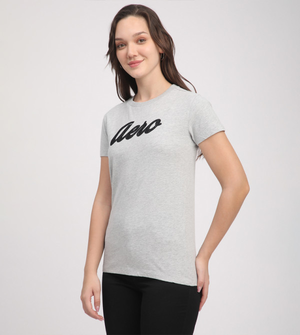 Aeropostale  Clothing - Grey Short Sleeve T-Shirts