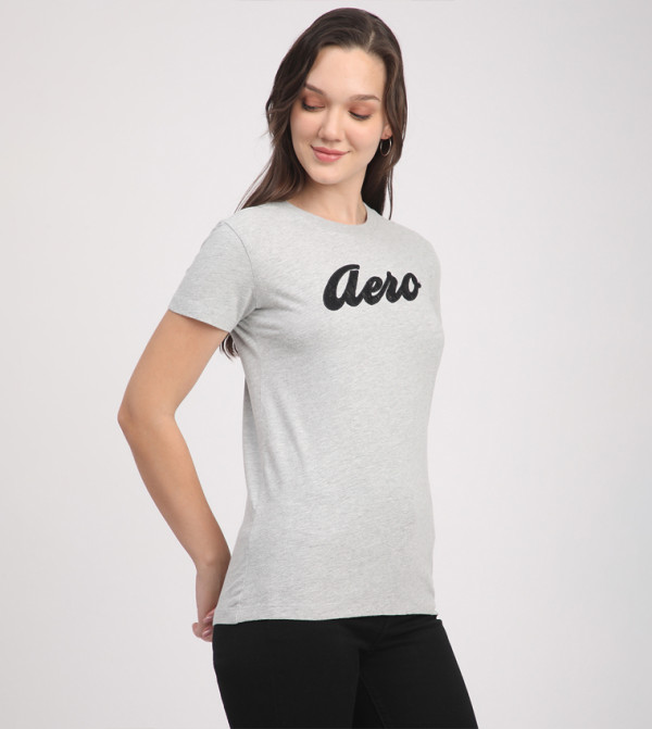 Aeropostale  Clothing - Grey Short Sleeve T-Shirts