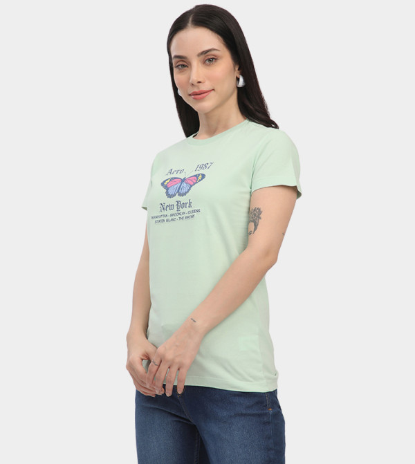 Aeropostale  Clothing - Green Short Sleeve T-Shirts