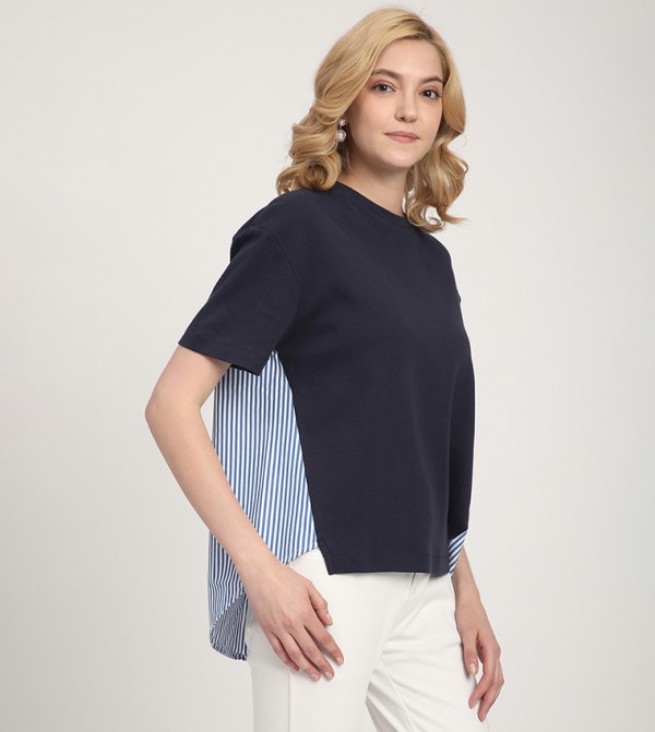 Aeropostale Aeropostale - NAVY BLUE Short Sleeve T-Shirts