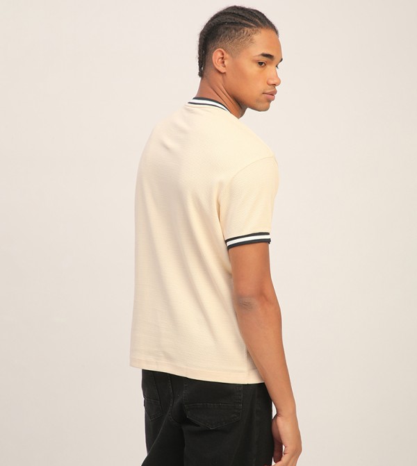 Aeropostale Aeropostale - Beige Round Neck T-Shirts