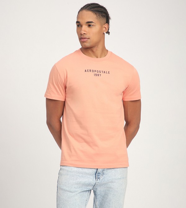 Aeropostale Aeropostale - Dusty Pink Round Neck T-Shirts