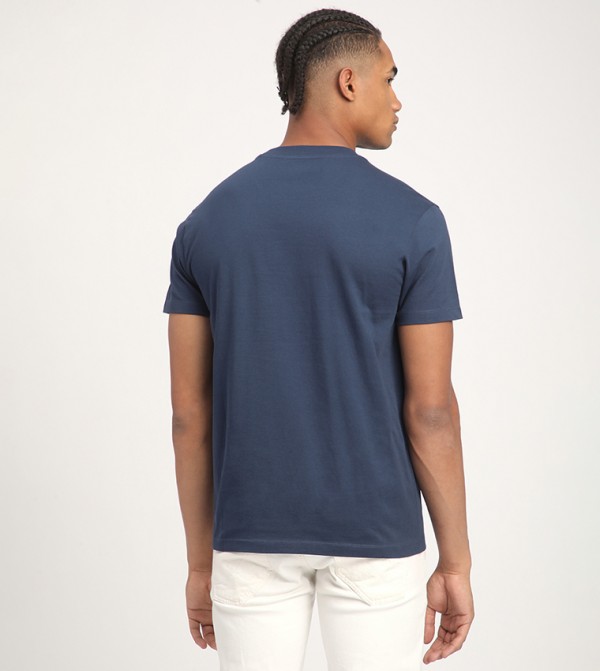 Aeropostale Aeropostale - NAVY BLUE Round Neck T-Shirts