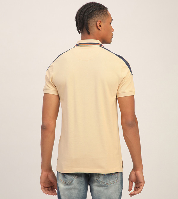 Aeropostale Aeropostale - Beige Round Neck T-Shirts