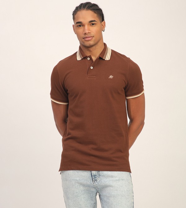 Aeropostale Aeropostale - Brown Round Neck T-Shirts