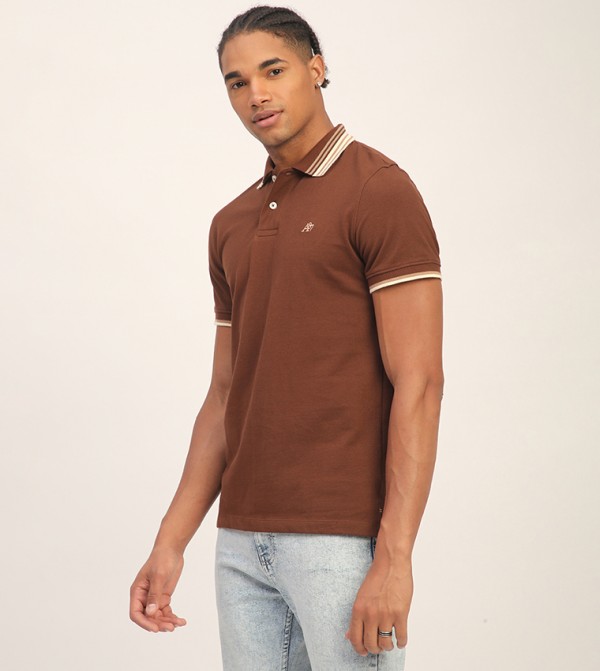 Aeropostale Aeropostale - Brown Round Neck T-Shirts