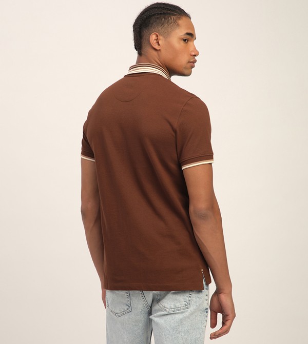 Aeropostale Aeropostale - Brown Round Neck T-Shirts