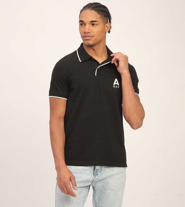 Aeropostale Aeropostale - Black Round Neck T-Shirts