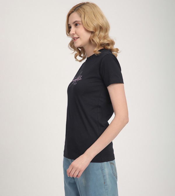  ايروبوستال  تيشيرتات كاجوال - NAVY BLUE Short Sleeve T-Shirts