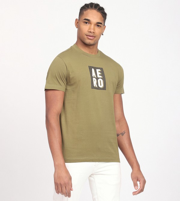Aeropostale Aeropostale - Olive Casual T-Shirts