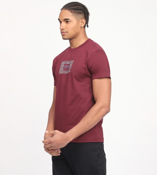Aeropostale Aeropostale - Burgundy Casual T-Shirts