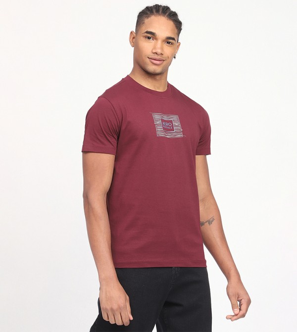 Aeropostale Aeropostale - Burgundy Casual T-Shirts