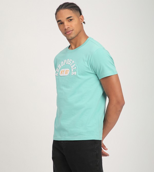 Aeropostale Aeropostale - Green Round Neck T-Shirts