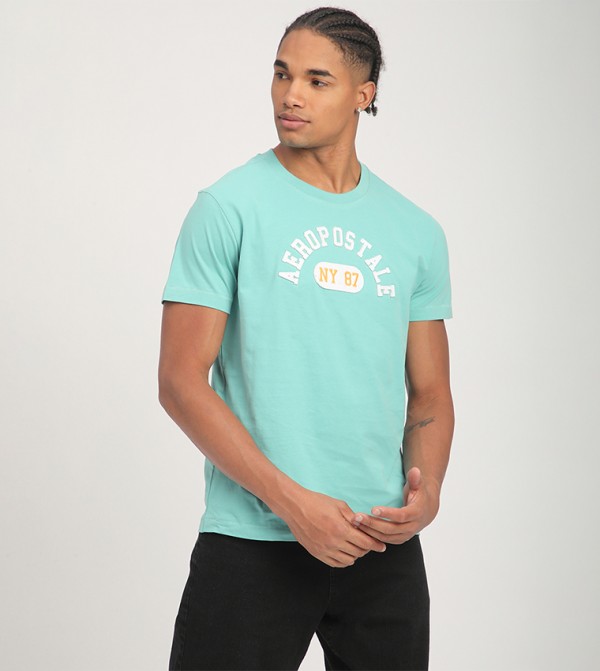Aeropostale Aeropostale - Green Round Neck T-Shirts