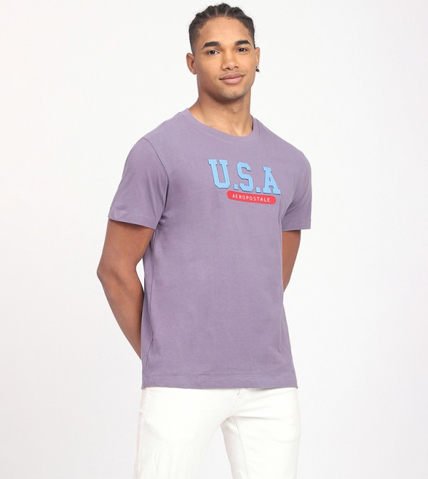 Aeropostale  - Purple Casual T-Shirts