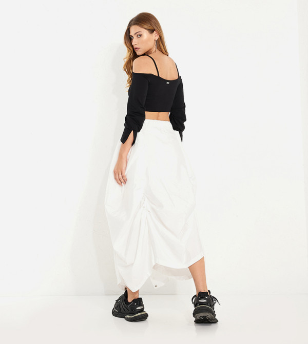 ViaDelleRose ViaDelleRose - Black Bodysuit & Cropped