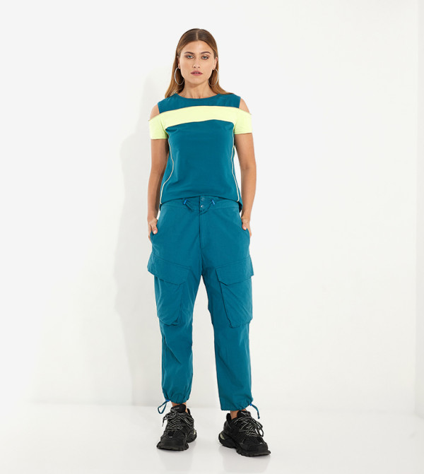 ViaDelleRose ViaDelleRose - Teal Joggers