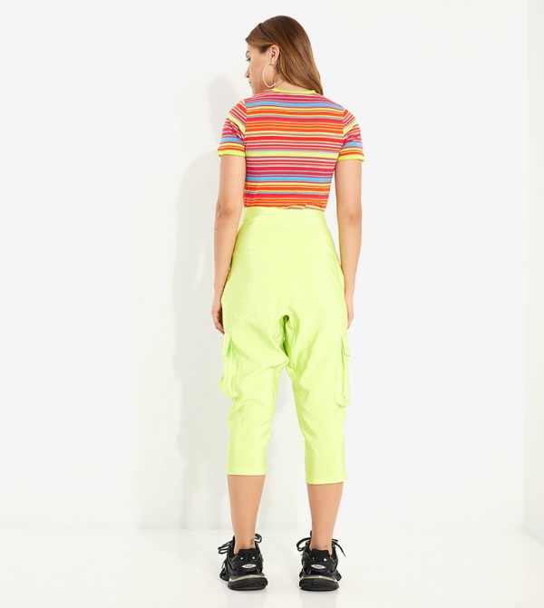 ViaDelleRose ViaDelleRose - Lime Regular Pants