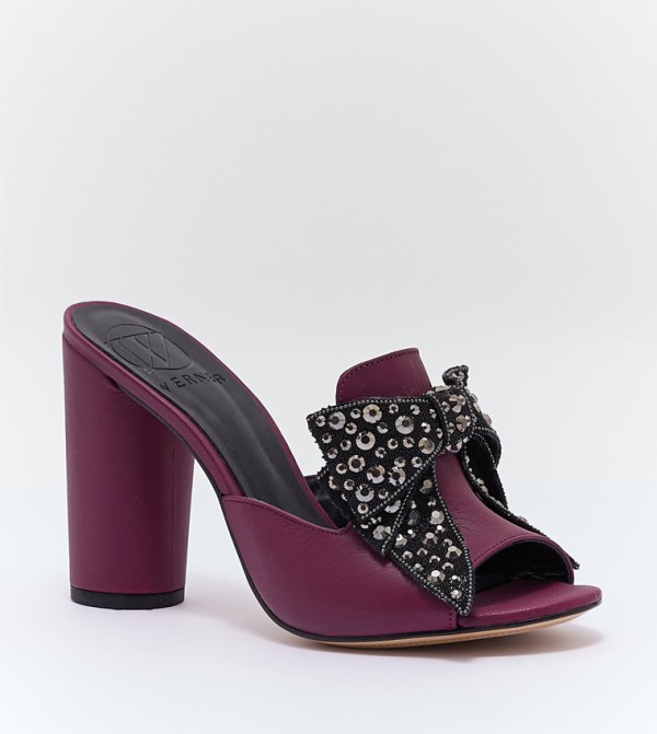 WERNER WERNER - Burgundy Block Heels