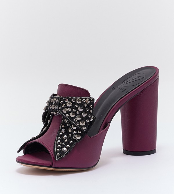 WERNER WERNER - Burgundy Block Heels