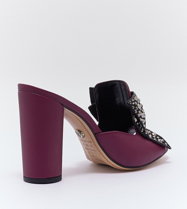 WERNER WERNER - Burgundy Block Heels