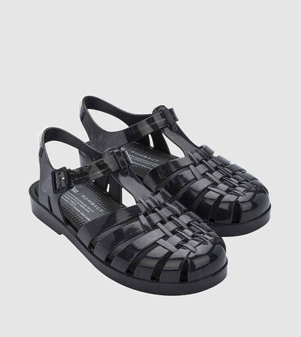 ميليسا - أسود الصنادل المسطحة