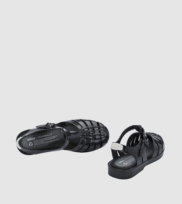 ميليسا - أسود الصنادل المسطحة