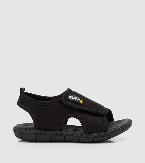 KLIN  - Black Flat Sandals