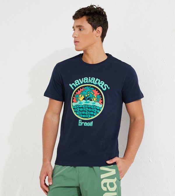 Havaianas HAVAIANAS - Blue Casual T-Shirts