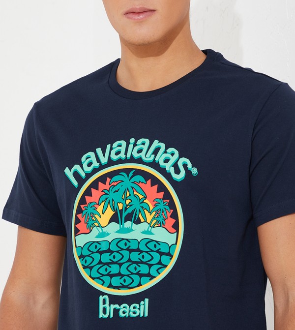 Havaianas HAVAIANAS - Blue Casual T-Shirts