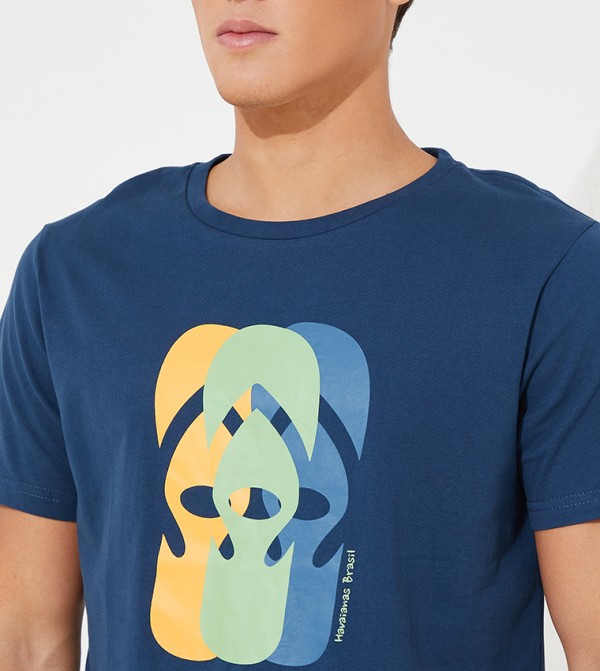 Havaianas HAVAIANAS - Blue Casual T-Shirts