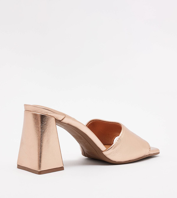 Vizzano  - Gold Block Heels