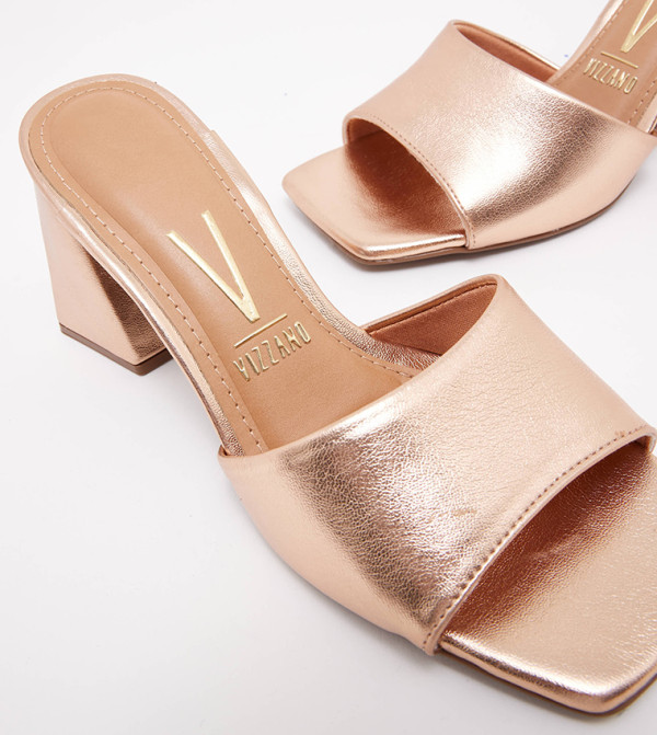 Vizzano  - Gold Block Heels