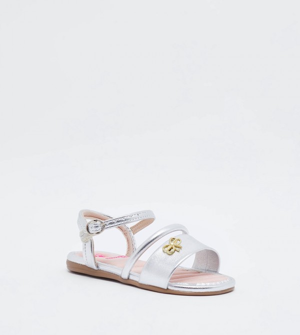 MOLEKINHA  Sandals - Silver Flat Sandals