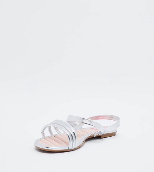 MOLEKINHA  Sandals - Silver Flat Sandals