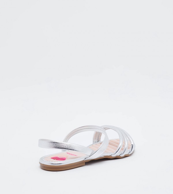 MOLEKINHA  Sandals - Silver Flat Sandals