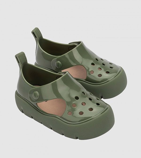MINI MELISSA  - Green clogs