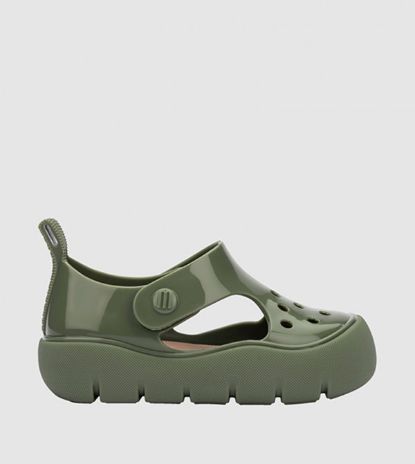 MINI MELISSA  - Green clogs