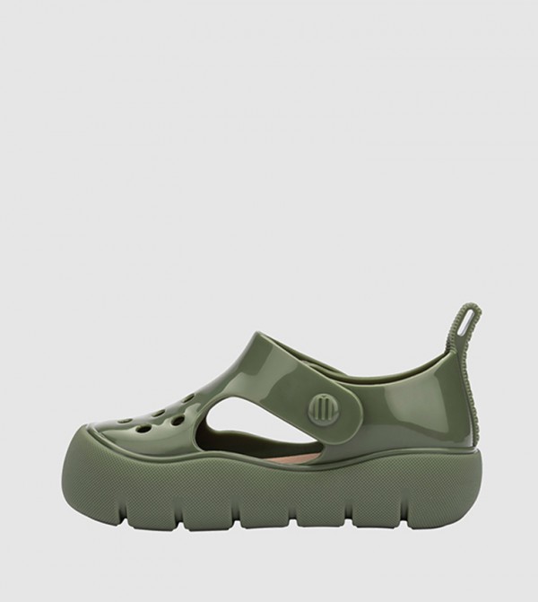 MINI MELISSA  - Green clogs