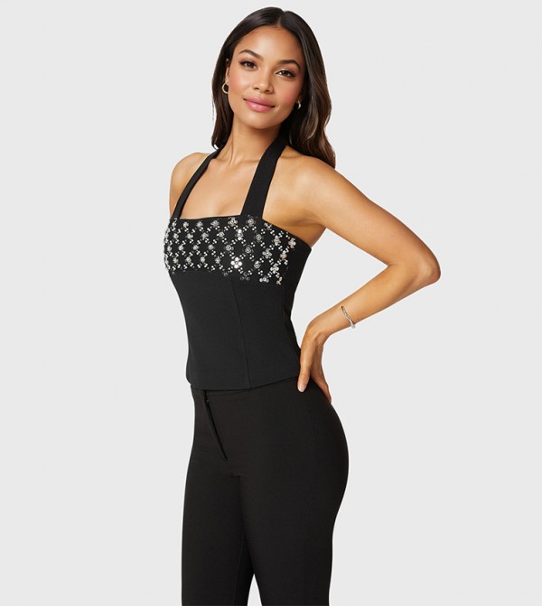Bebe Bebe - Black Sleeveless Tops